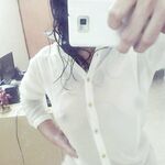 Desi Babe Pressing Her Natural Tits Taking Her Nude Photos