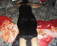 Indian Mallu Bhabhi In Black Nighty Hairy Pussy Fucked