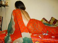 Indian Wife In Saree Stripping Naked Showing Her Natural Tits
