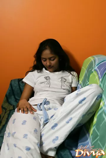 Beautiful teen girl all alone with her lover in his apartment