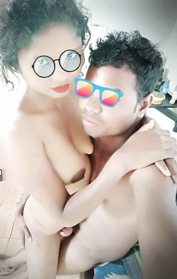 Newly married young lovely couple nude pics