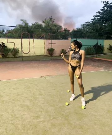 Desi Tennis Girl Fueling Your Fantasies Hot