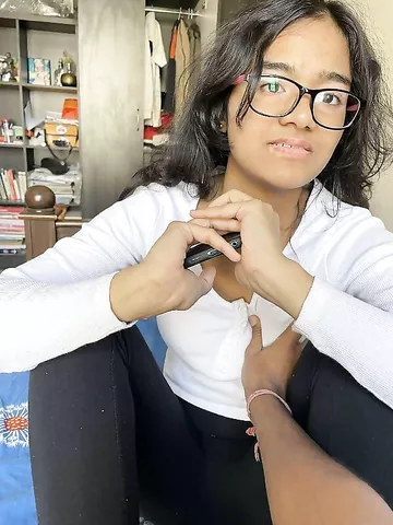 Girlfriend in glasses nude then and now photos