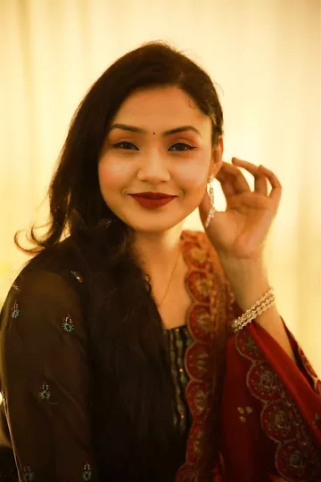 Cute girl virgin nude body shape showcased