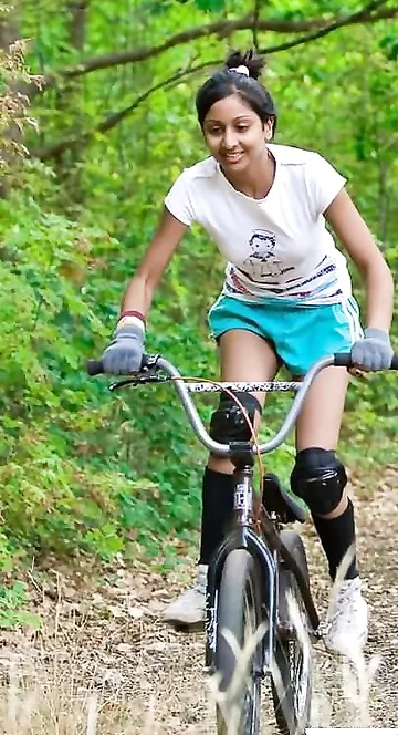 Slim Indian Girl Shazia Stripping Nude Jungle