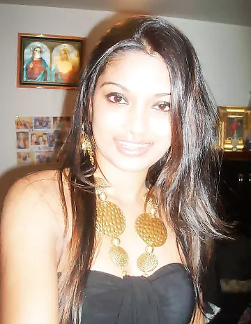 Mix bag picture of indian girl showing off