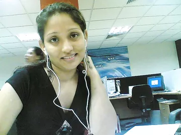 Indian call center girl giving some sexy poses on camera
