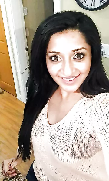 North Indian babe stripping naked flashing tits