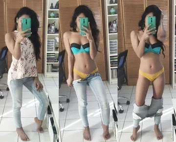 Undressing Indian GF Until She Wears Only A Naughty Smile