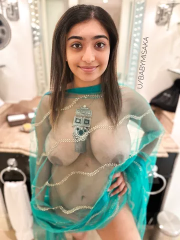 Desi Wife Asking If Green Sari Makes You Hard Tonight