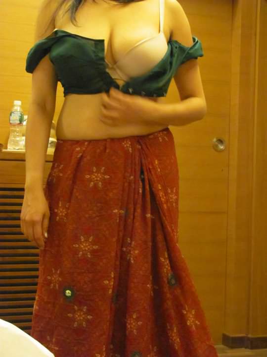 Sexy busty newly married wife strips for husband