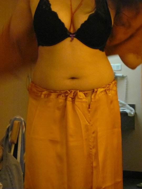 Sexy busty newly married wife strips for husband