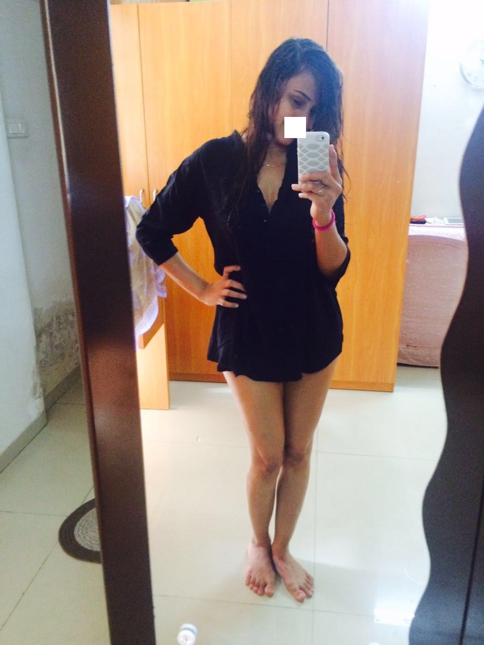 Sexy Hot wife seducing her husband with her naughty selfies