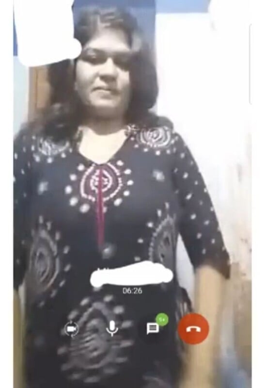 Beautiful bhabhi topless on video call with devar