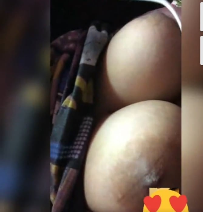 Big boobs GF live video call pics
