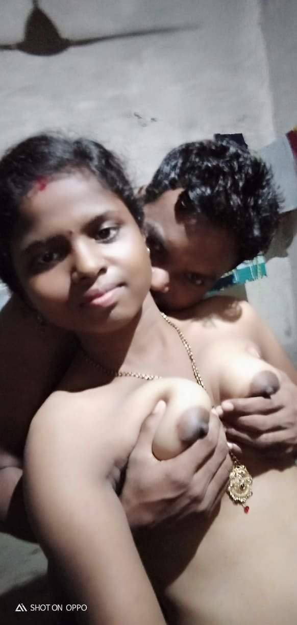 Newly married young lovely couple nude pics