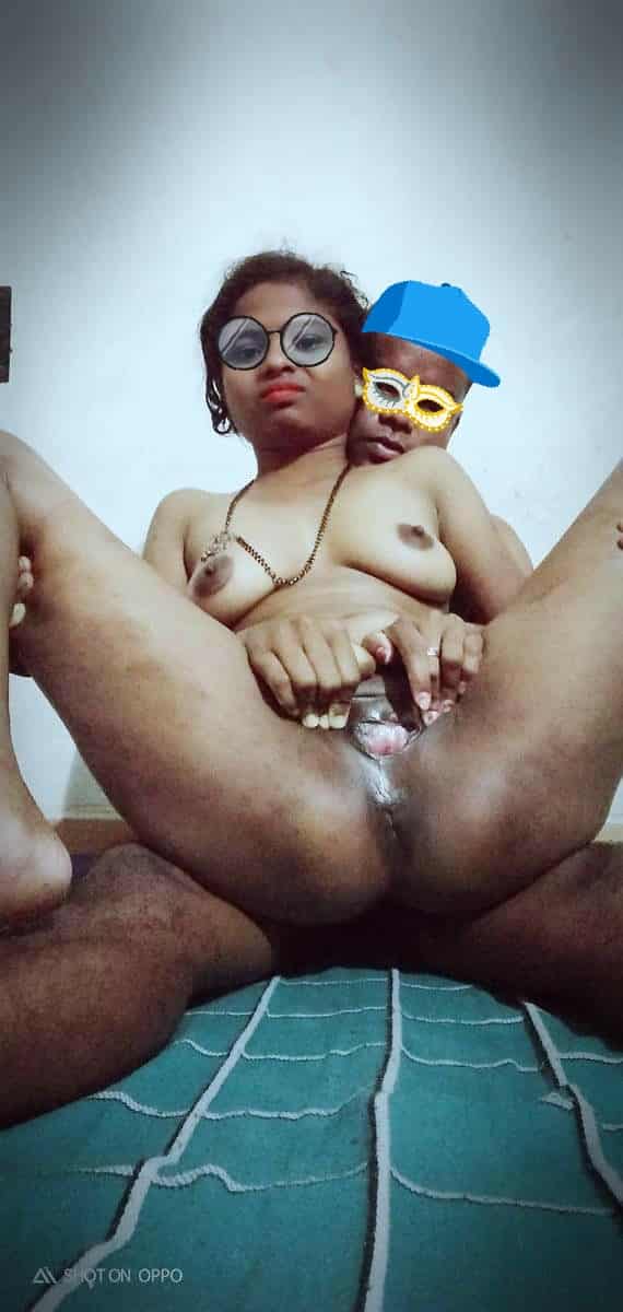 Newly married young lovely couple nude pics