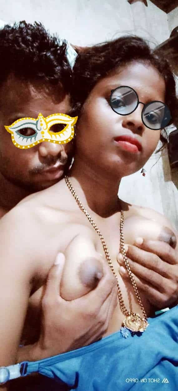 Newly married young lovely couple nude pics