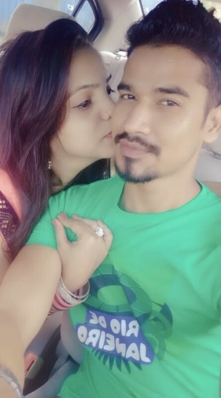 Cute Indian girl nude romance with lover pics