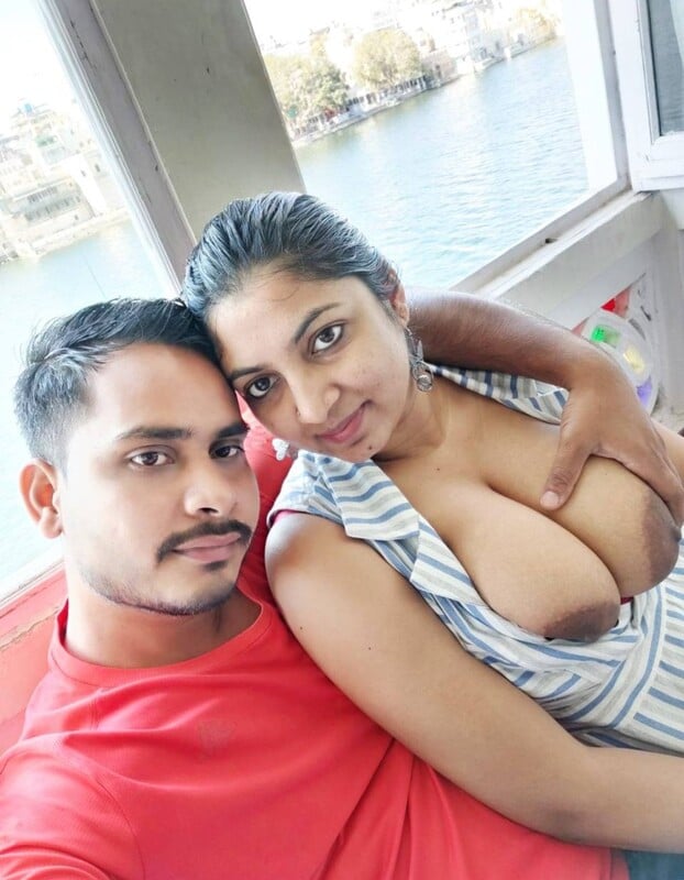 Aunty outdoor boob show and sex with husband