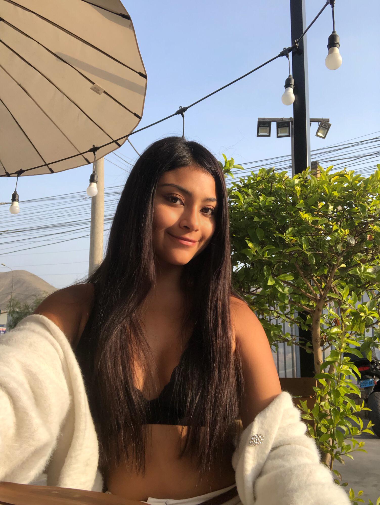 Horny and playful, squeezing my massive Desi tits for you