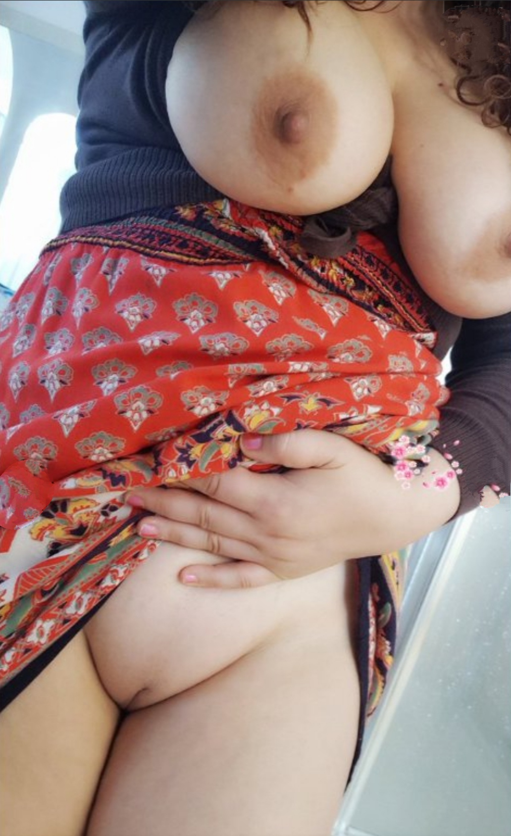 Goodnight with my Desi tits bouncing, fingering myself to a creamy orgasm