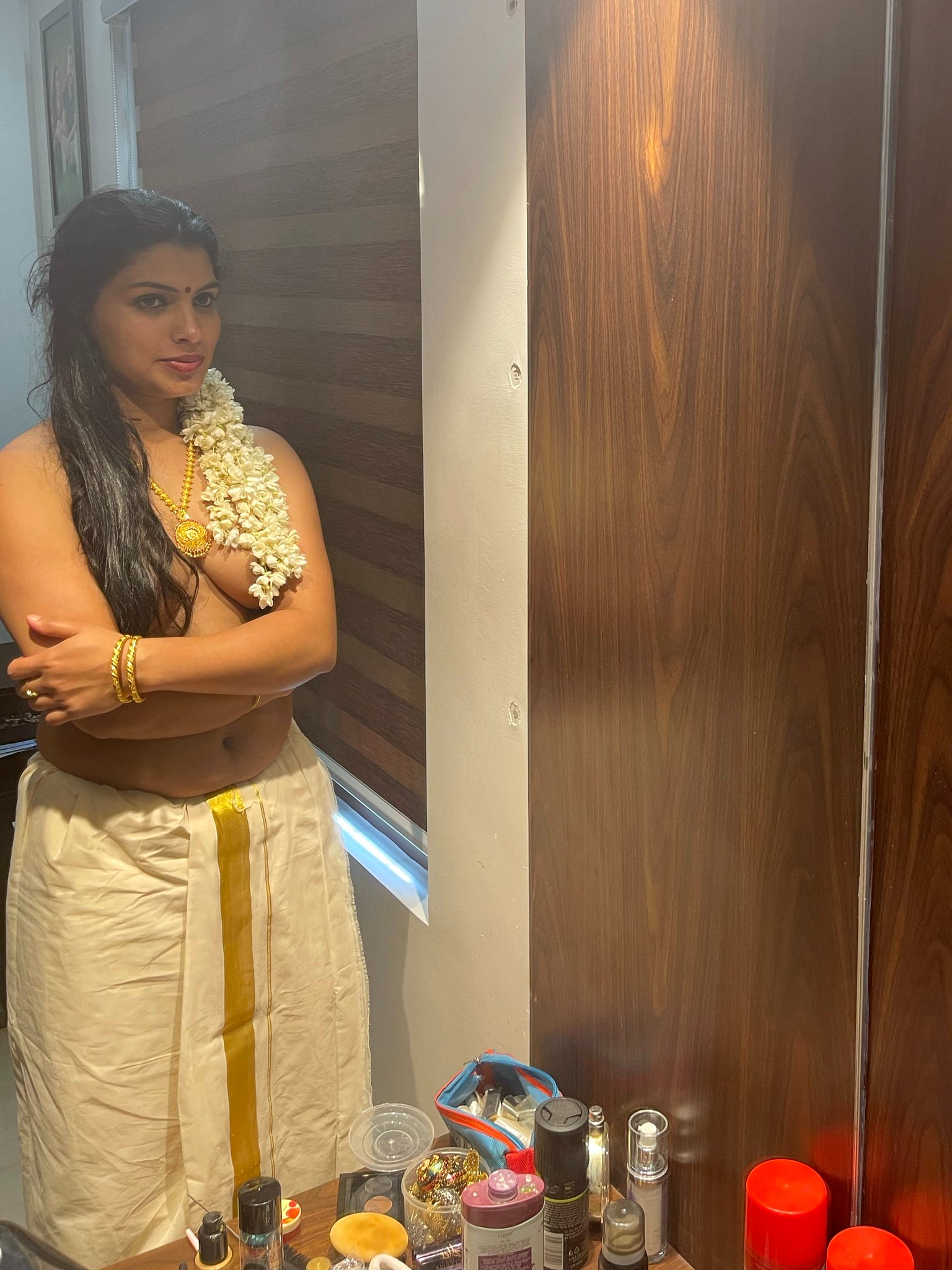 Desi Wife Preparing For The Occasion Today
