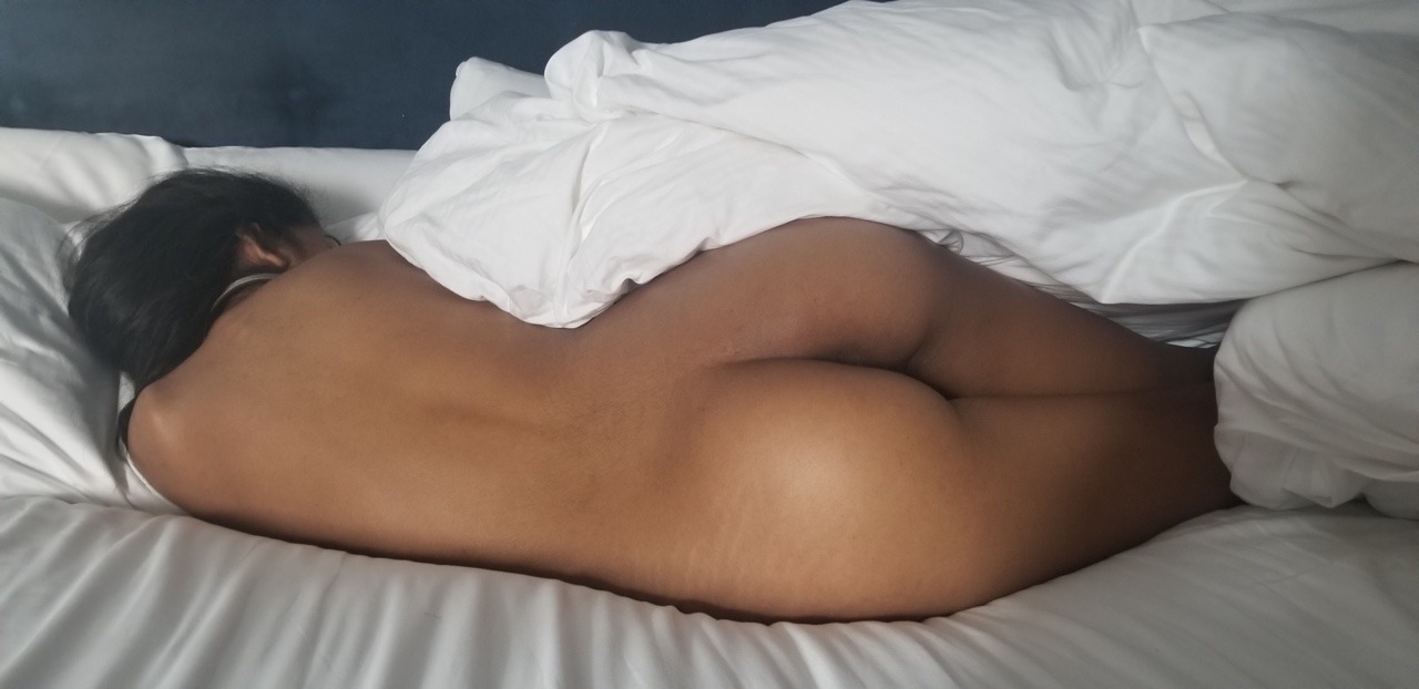 Sleepy Desi Bum Arching Lazily, Tempting Your Hard Cock to Slide in from Behind