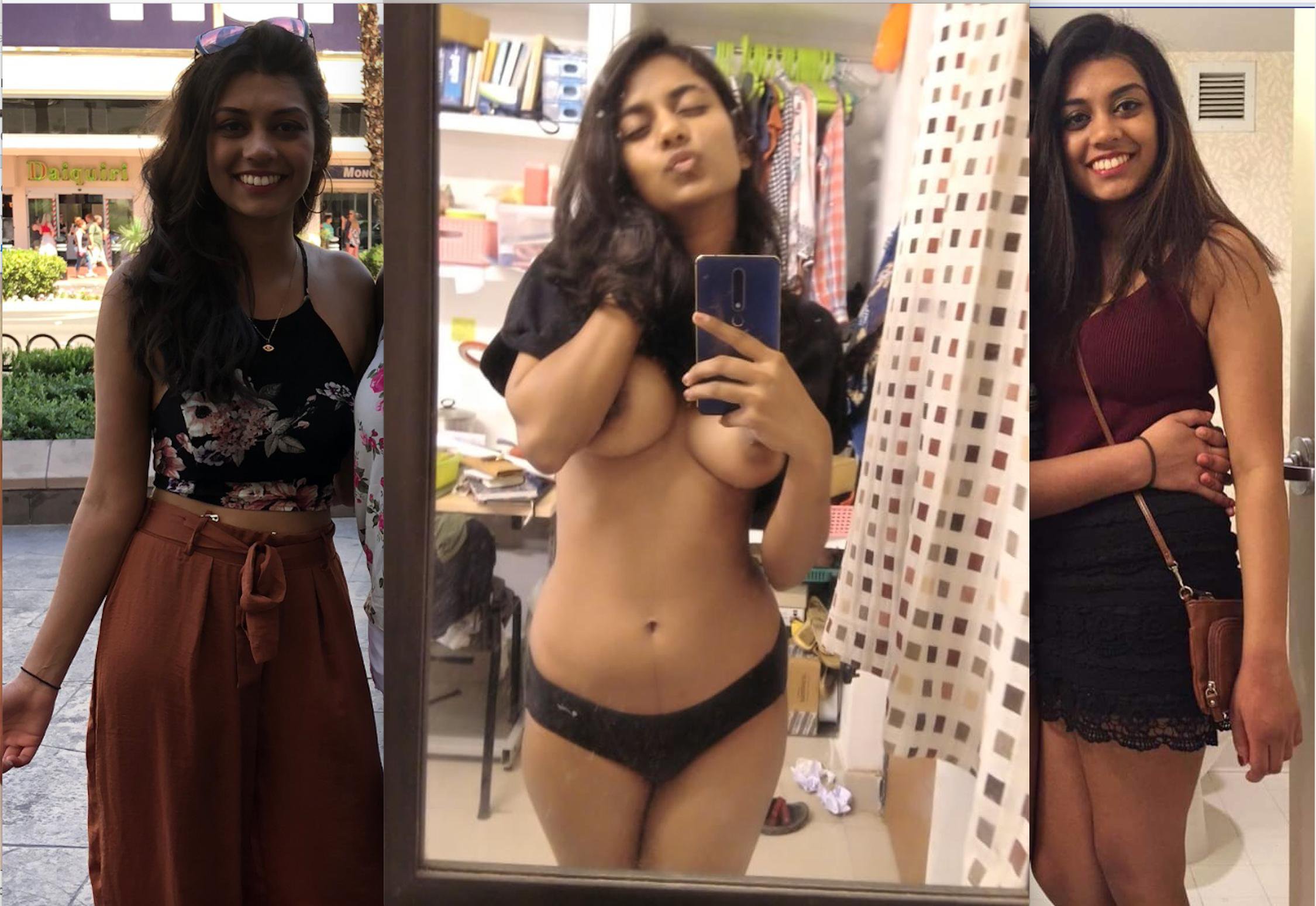 Deceptively big, my Desi boobs overflowing with sinful desire