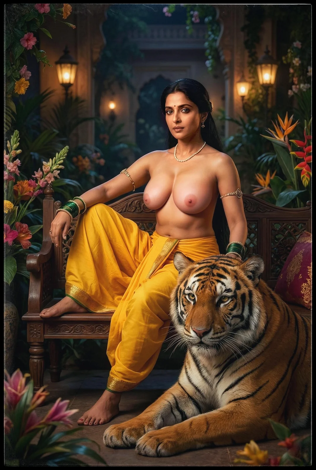 Desi Beauty Queen Teases with Oiled-Up XXL Tits Bouncin' Like Fuckin' Melons!