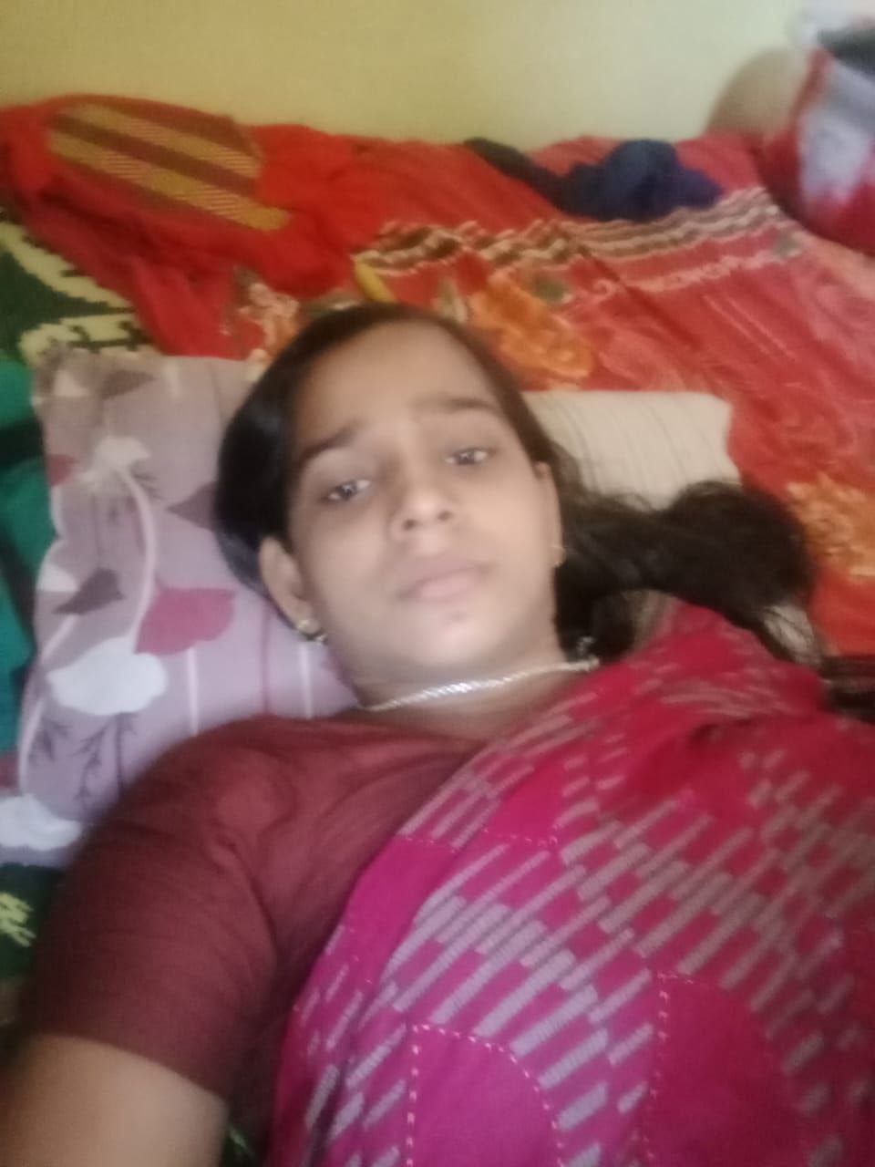 Divorced aunty showing huge boobs - topless show