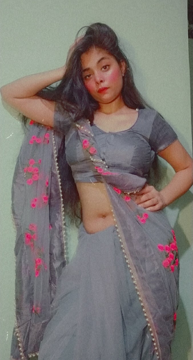 Indian school teacher see through saree boobs