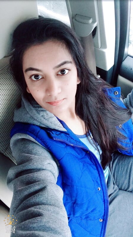 Slim college girlfriend exposing small boobs