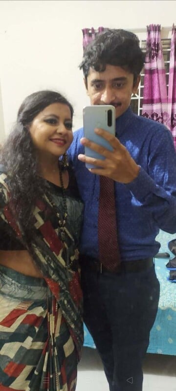 Cuckold hubby sharing wife with friend - threesome