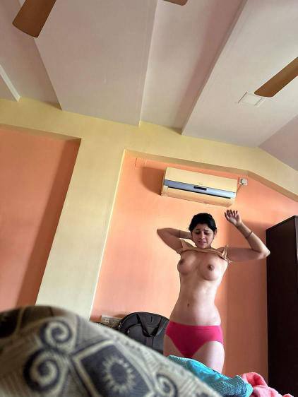 Cuckold friend sexy wife caught topless at home