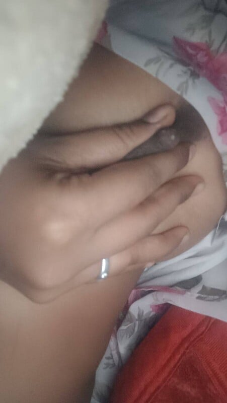 Horny Indian wife lactating boobs and nipple play