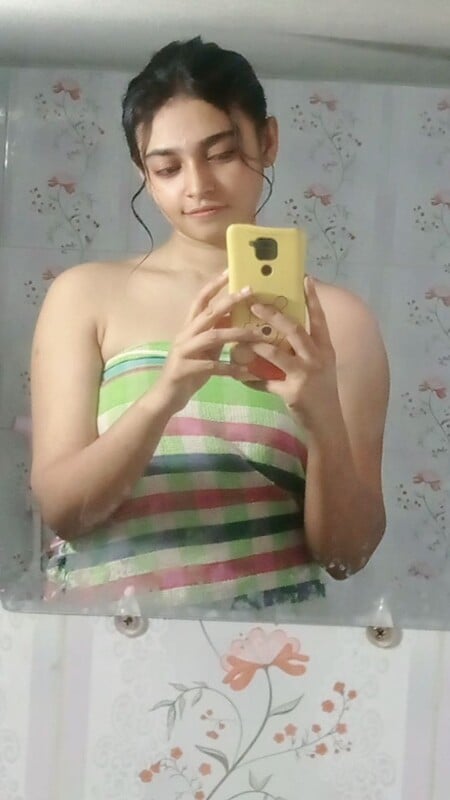 Young and beautiful Bangladeshi showing nude figure