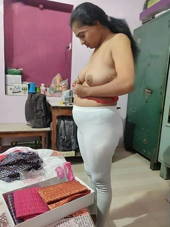 Desi wife candid topless capture by husband