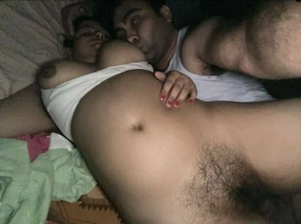 Housewife feeding big boobs to husband at night