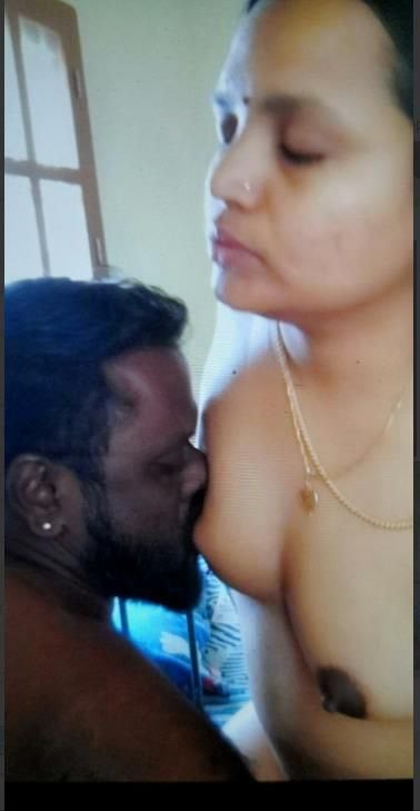 Husband sucking boobs of Tamil housewife