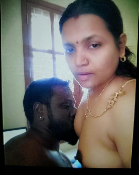 Husband sucking boobs of Tamil housewife