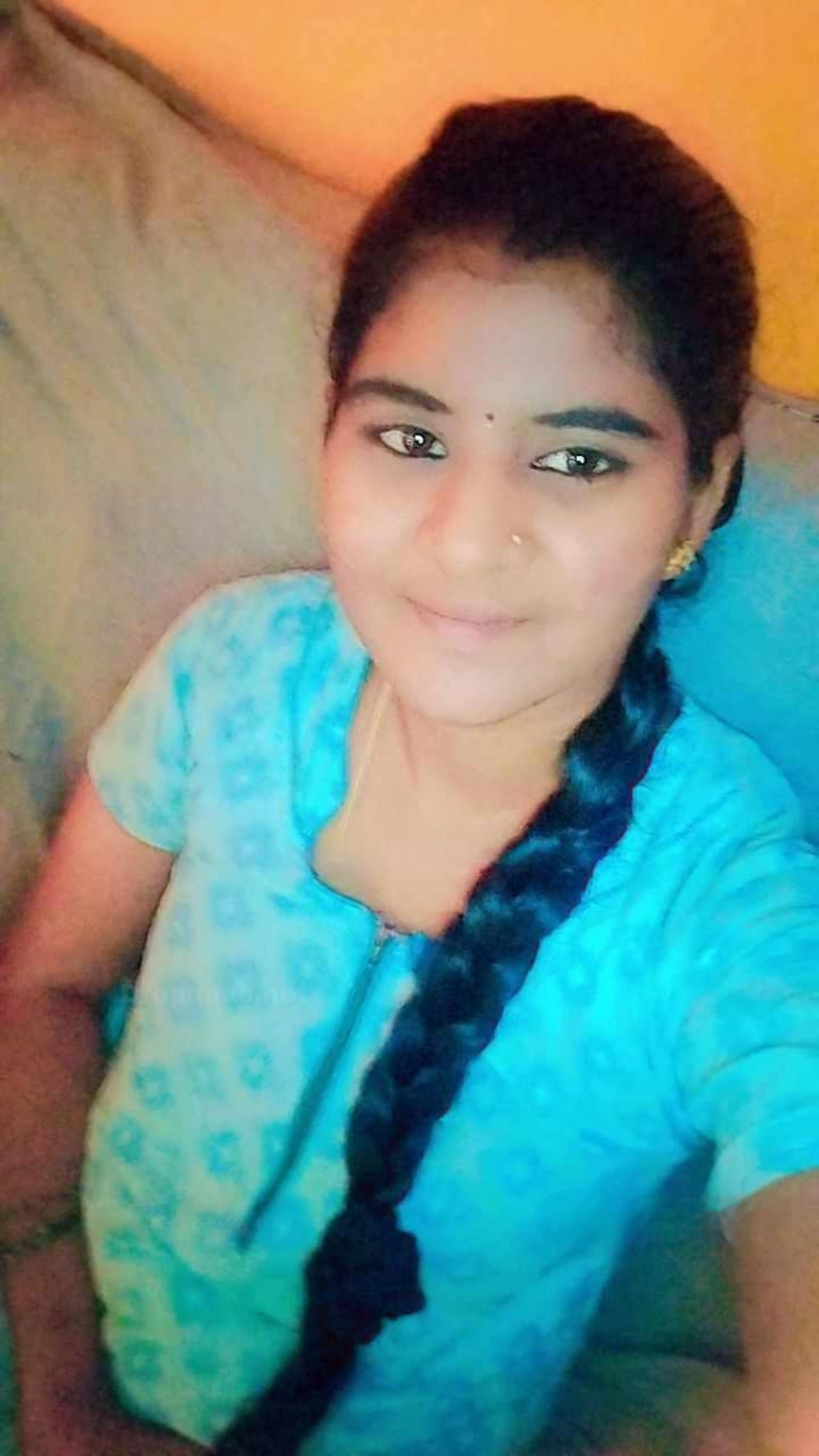 Kannada wife showing sharp boobs and hairy pussy