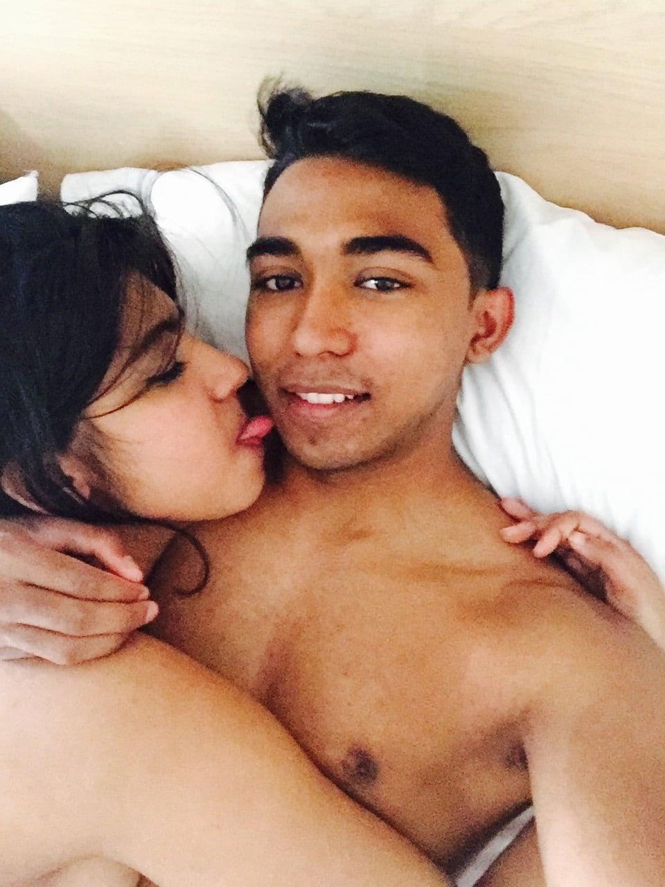 Wedding anniversary celebration with nude sex