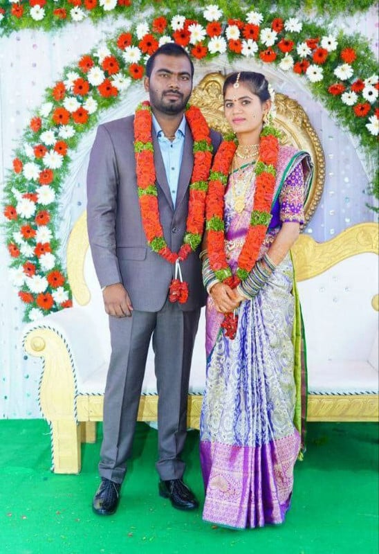Newly married Telugu couple first night sex photos