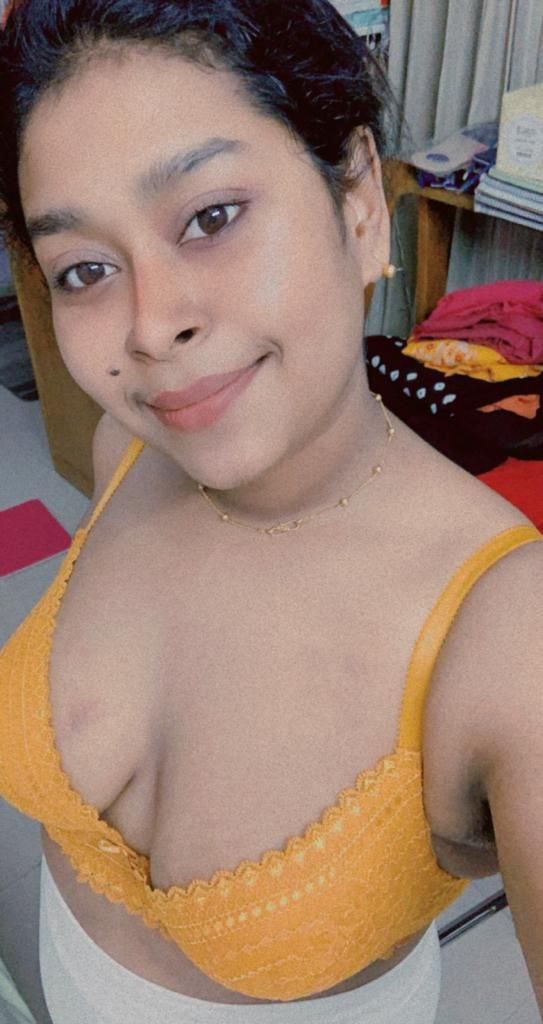 Dark brown nipples and bushy pussy desi girl nude