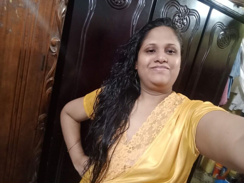 MILF standing topless in bathroom selfie show