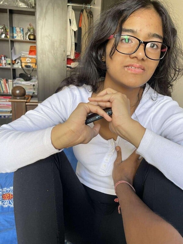 Girlfriend in glasses nude then and now photos