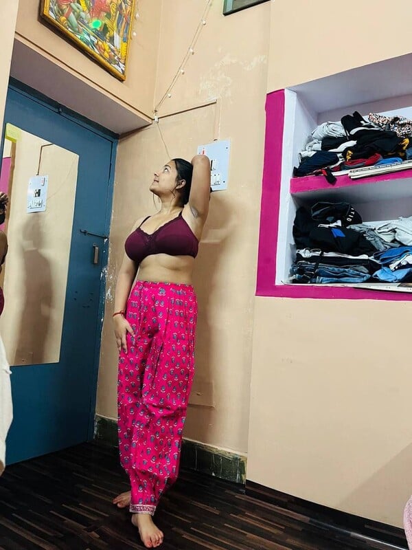 Tanker wife nude bath and shy romance with hubby