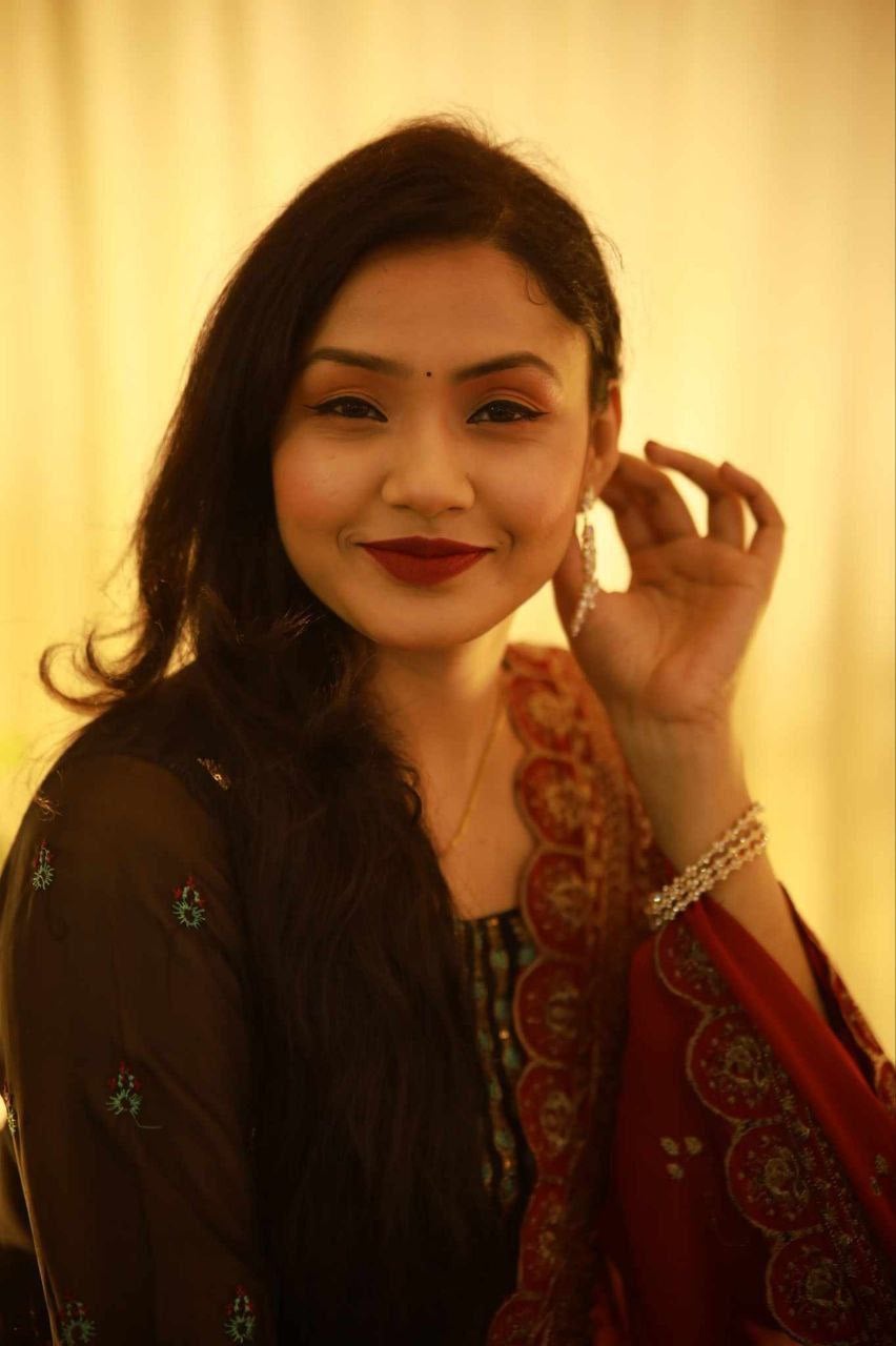 Cute girl virgin nude body shape showcased