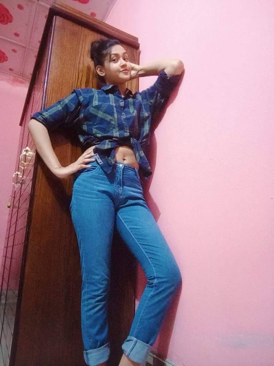 Cute girl virgin nude body shape showcased